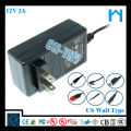 Enchufe del ul del enchufe 12V2a 24w ADAPTADOR de la CC de la CA con el CE FCC UL / CSA SAA GS